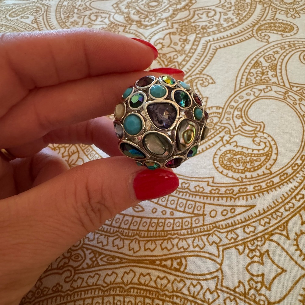 Lia Sophia Multicolored Cocktail Ring
